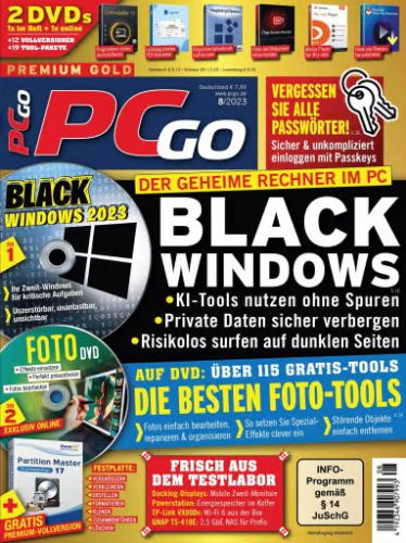 Cover: Pcgo Magazin August No 08 2023