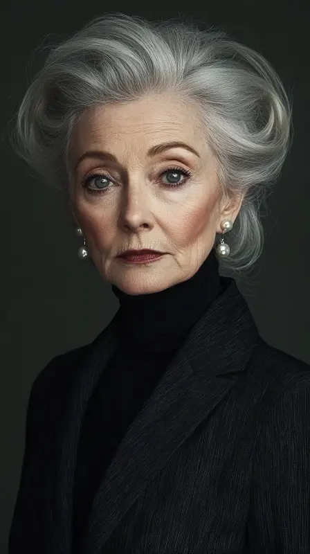 Timeless Waves, Radiant Grace - Hairstyles for Women Over 60 with Thin Hair