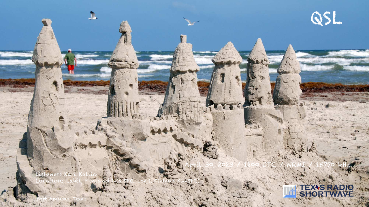 TRSW - Sand Castles #14 (15770kHz) QSL_WRMI - Kallio