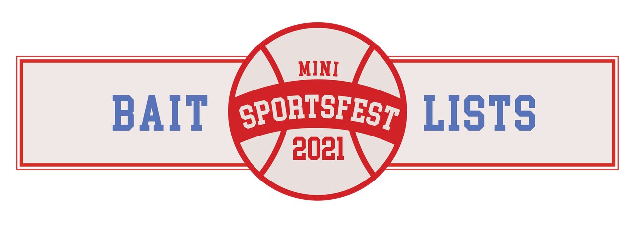 Banner reading: SportsFest 2021 Baitlists