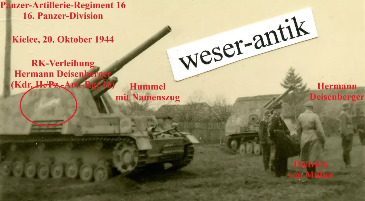 Kielce Polen 20.10.1944 Hummel Wespe 16. Panzer-Division RK-Verleih. Bild 15-15 (2)
