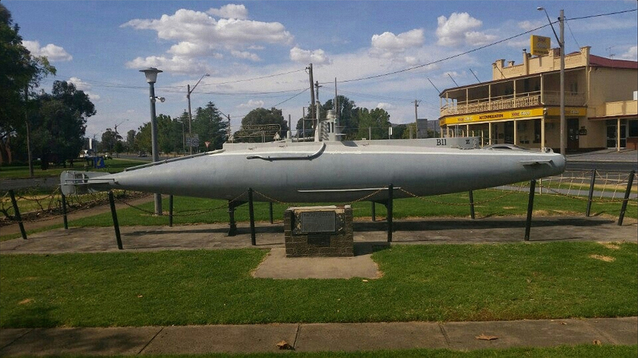 HMS B11 в мемориальном парке коммандера Холбрука в Холбруке в Новом Южном Уэльсе (Австралия)-3