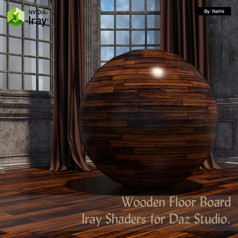 15 Floor Board Iray Shaders - Merchant Resource