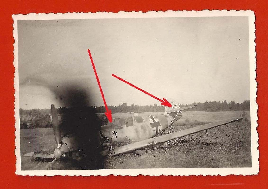 orig. Foto, deutscher Jäger, ME-109, Kennung, Wa