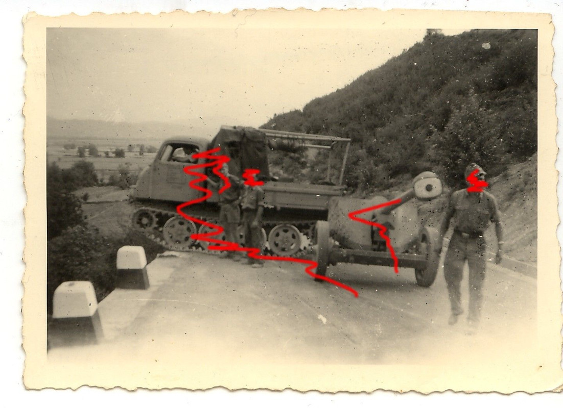 Griechenland RSO Raupenschleper Ost Geschütz Kan