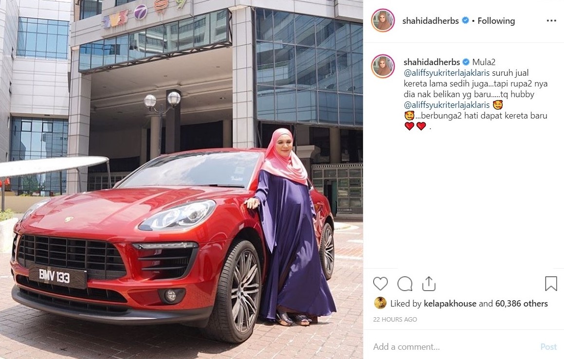 isteri aliff syukri porsche 