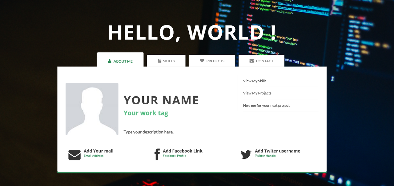 GitHub - 0xPrateek/Portfolio-Template: A portfolio website template for ...
