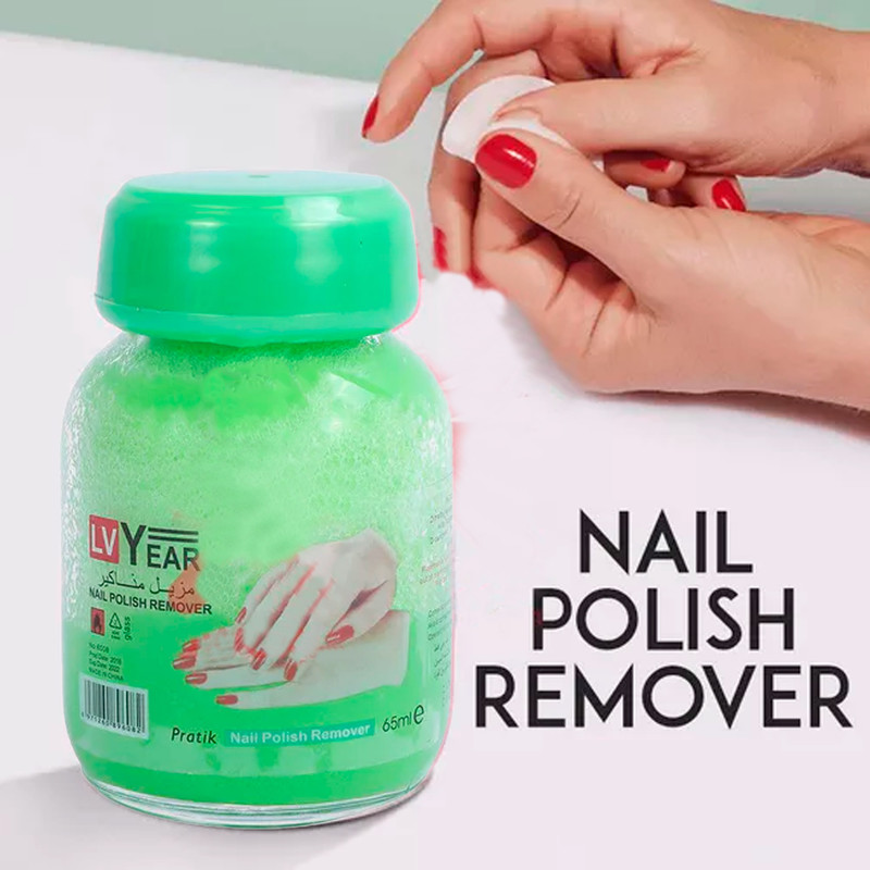 Fast-acting nail polish remover