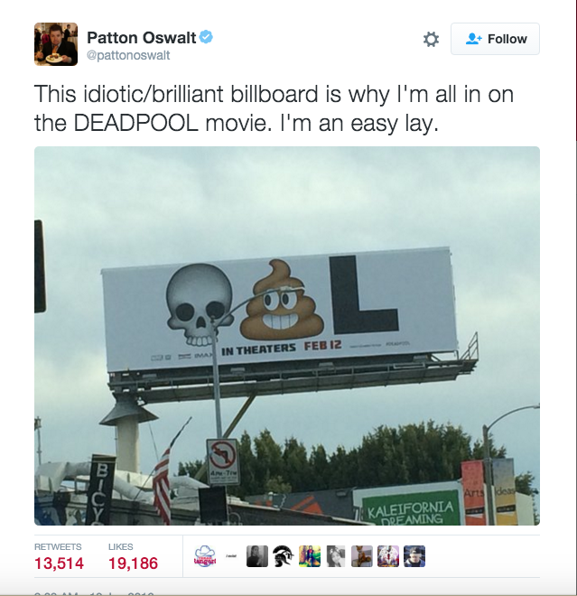 le film deadpool en émojis