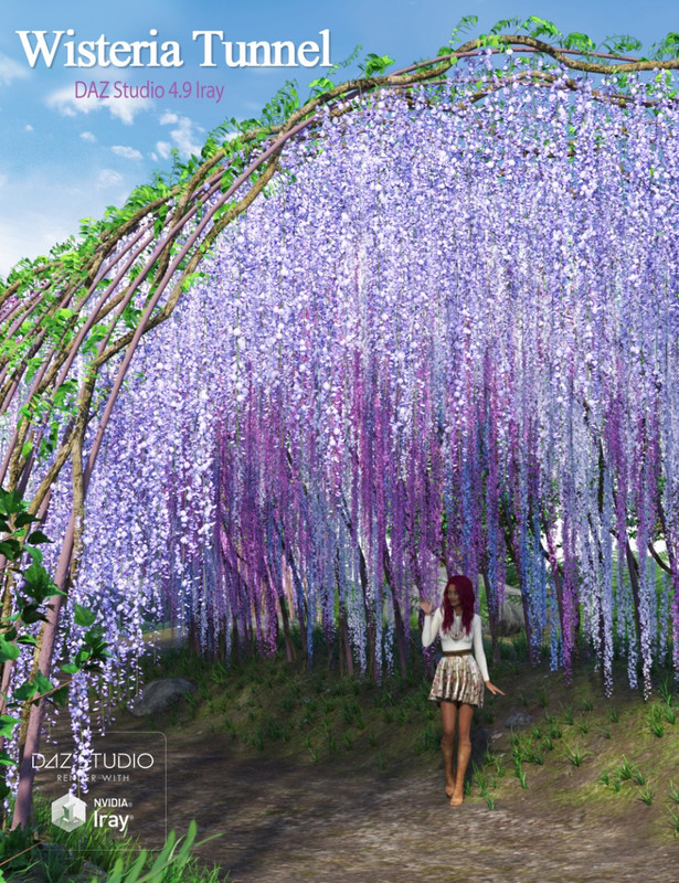 00 main wisteria tunnel daz3d