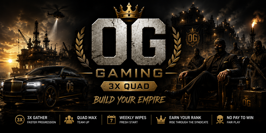 Баннер сервера OG Gaming | 3X |Solo|Duo|Trio|Quad| LootX3|