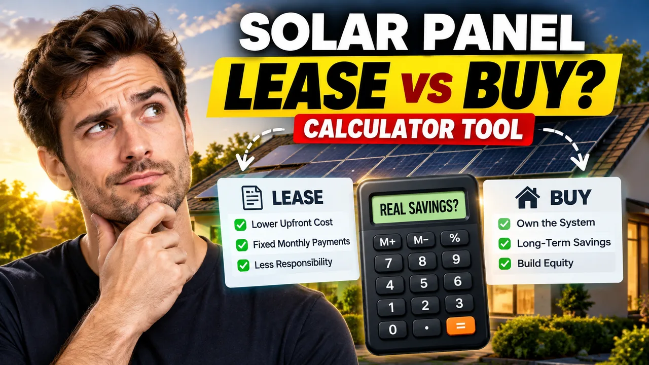 Solar Panel Lease Vs Buy Calculator Tool