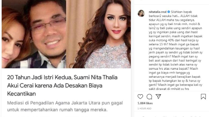 Curahan hati Nita Thalia