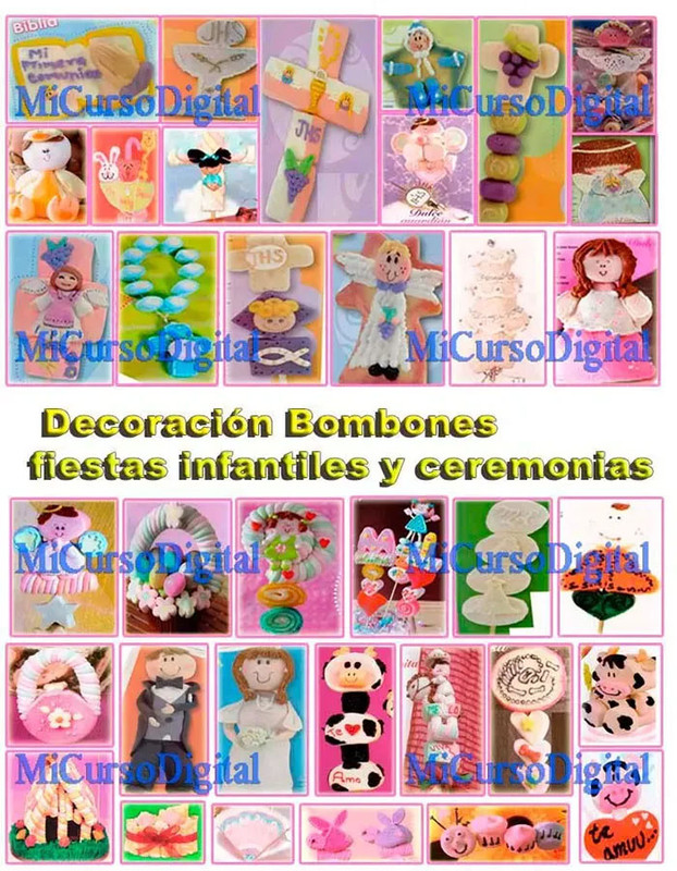 curso decoración bombon nacimientos shower comunion