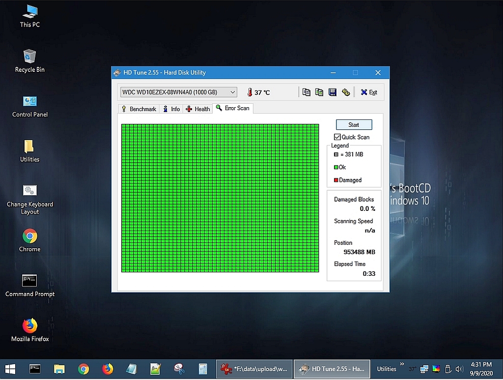 Tutorial creating & using Hirens Boot CD & MemTest86 diagnostic stress  testing tools for USB boot to Windows 10 PE & WinXPmini on BIOS & UEFI