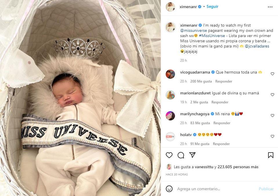 Hija de Ximena Navarrete porta corona de reina de belleza