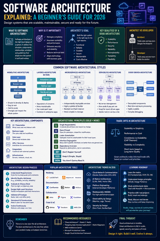 Software Architecture Explained: A Beginner's Guide for 2026