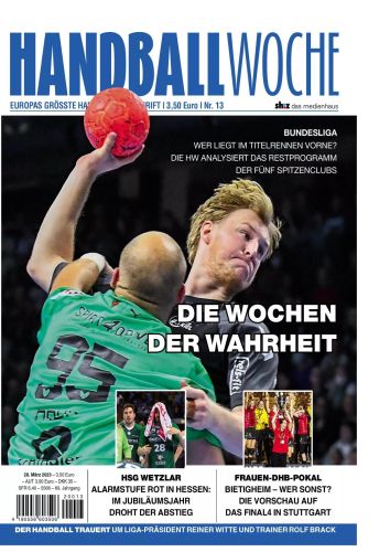 Cover: Handballwoche Magazin No  28  März 2023