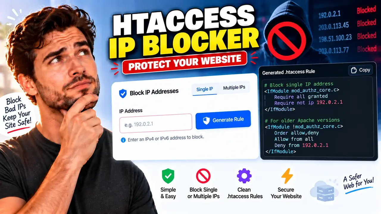 Free Htaccess Ip Blocker Code Generator