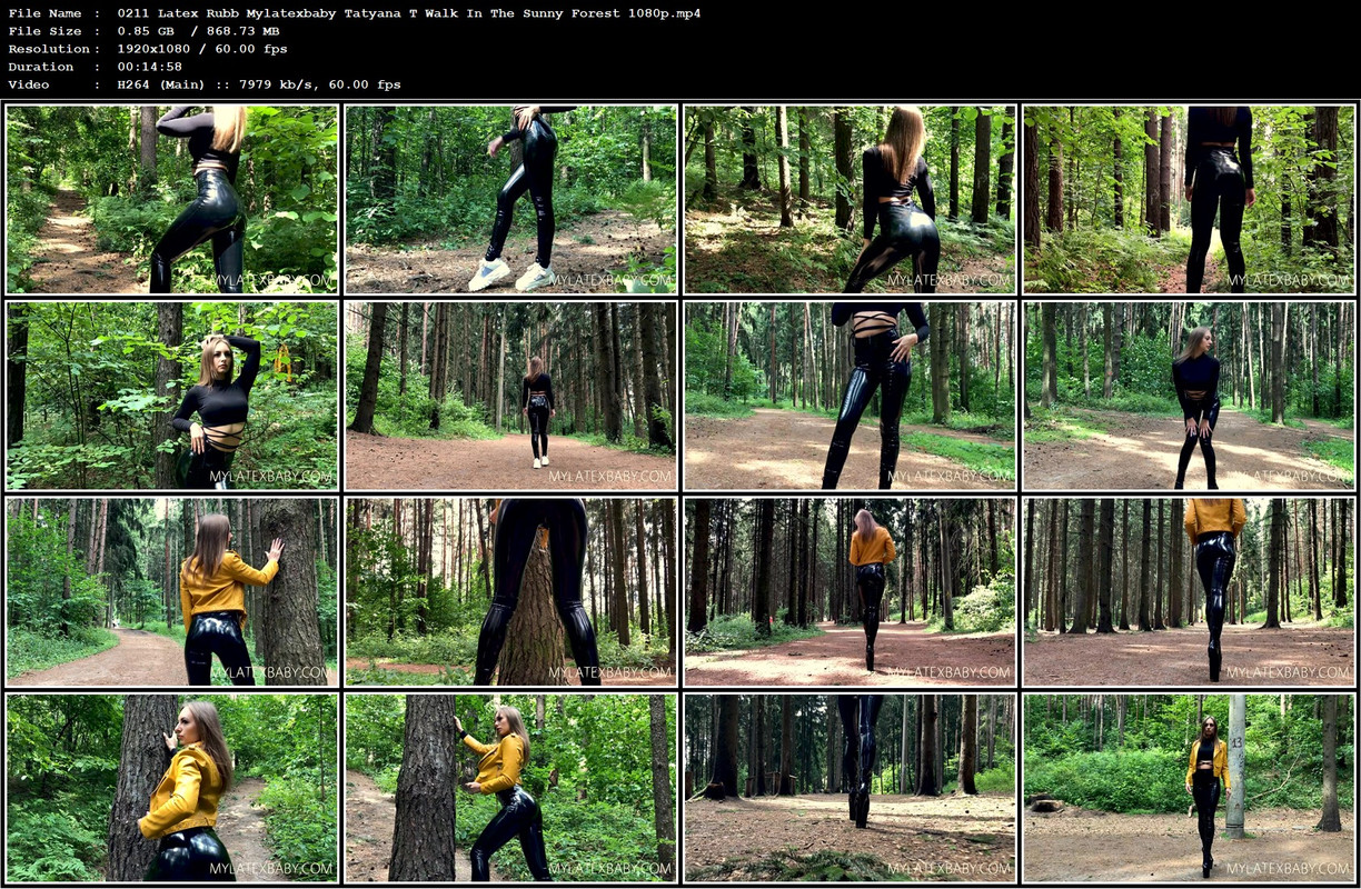 0211 Latex Rubb Mylatexbaby Tatyana T Walk In The Sunny Forest 1080p.mp4