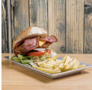 Hamburguesa de pollo crispy