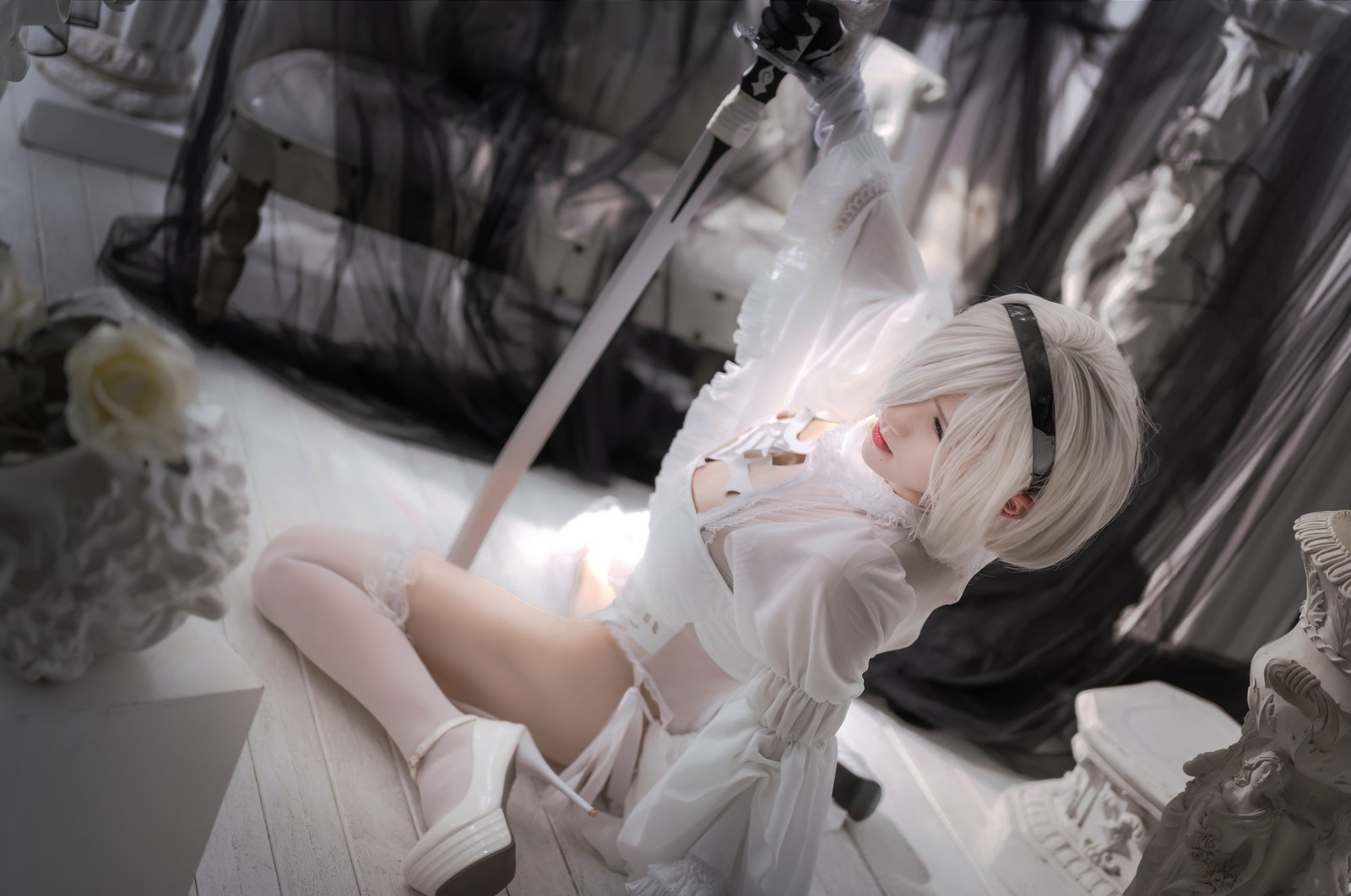 桜满三时 – 2B 花嫁 Cosplay 高清写真集（21P-367.4MB）原神主题插图3