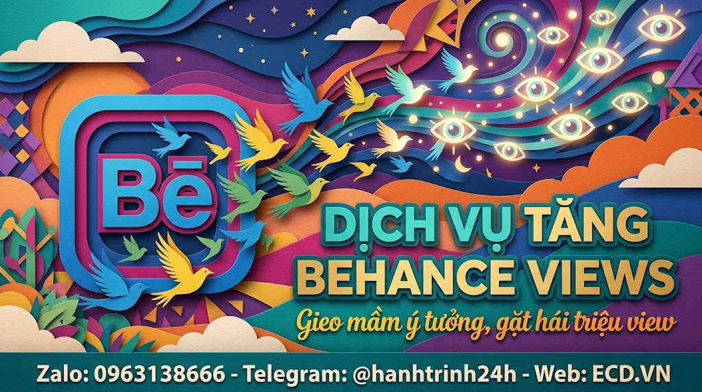 dịch vụ tăng behance views chất lượng tăng follower