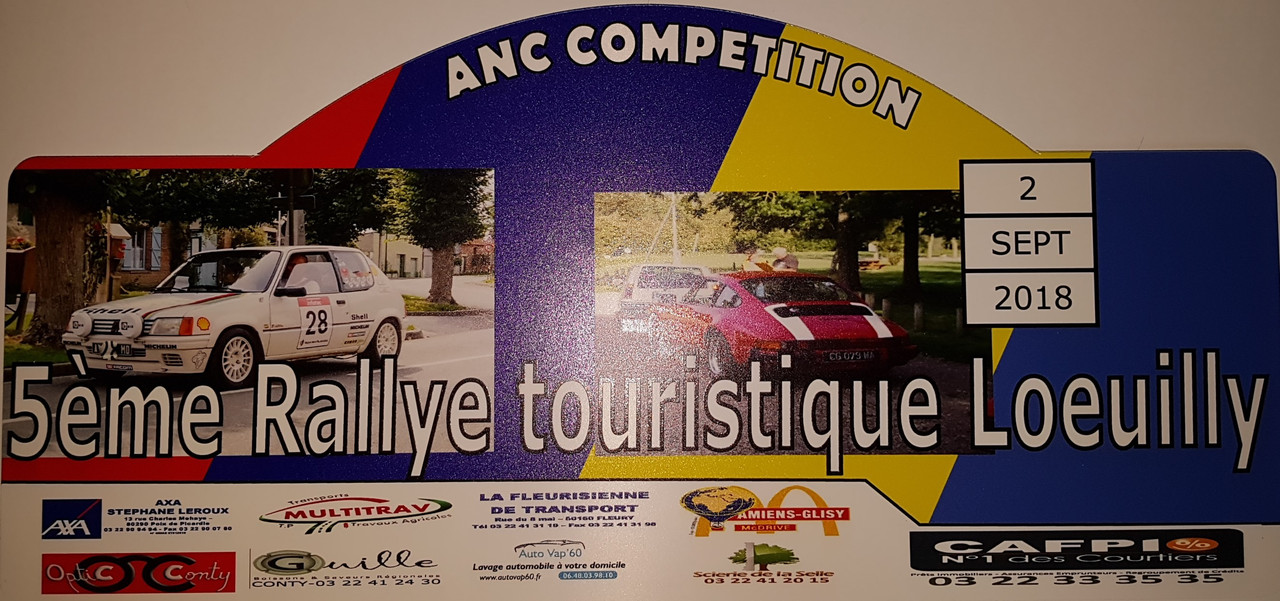 plaque rallye