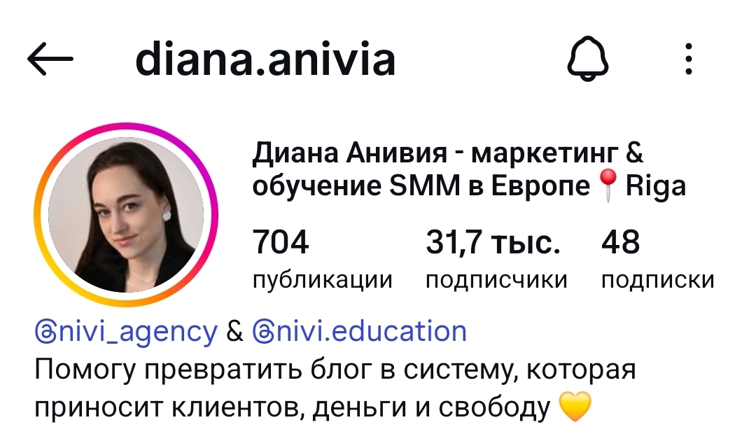 Блог Дианы Анивия