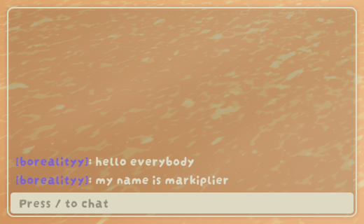 screenshot of text chat