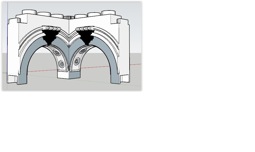 Arco de 3 en esquina