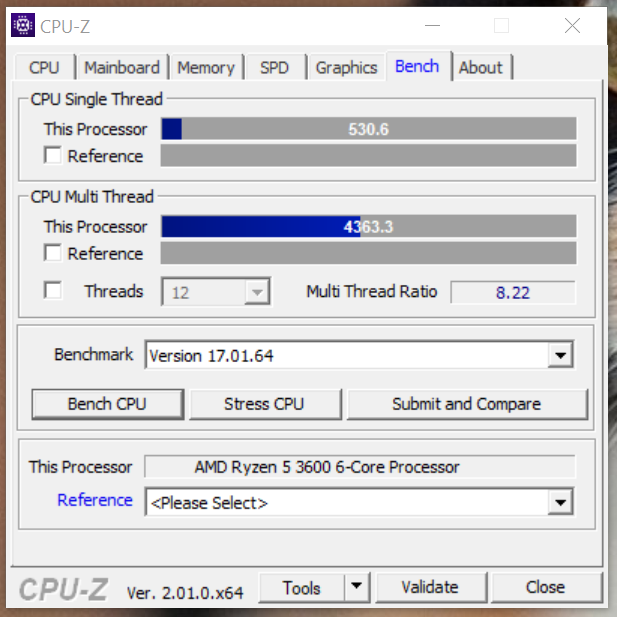 CPU-Z Ryzen5 3600