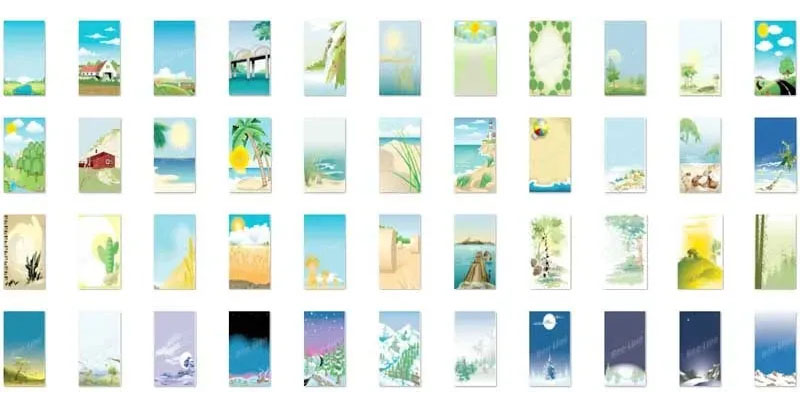 vectores Paisajes, Landscapes vectors