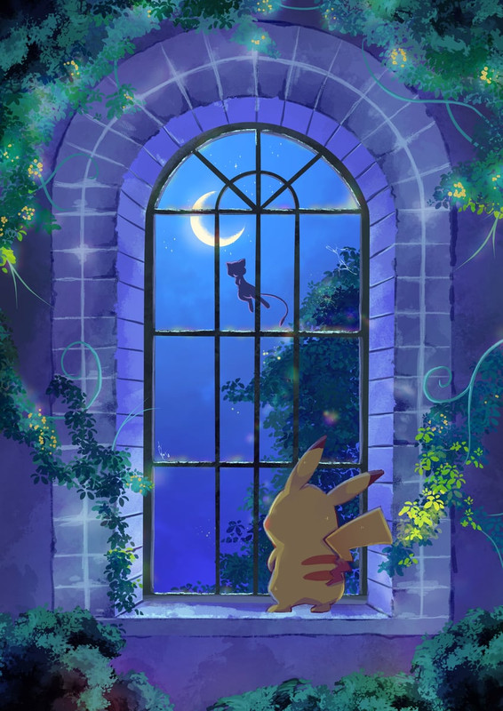 pikachu-and-mew-pokemon-drawn-by-yingyem