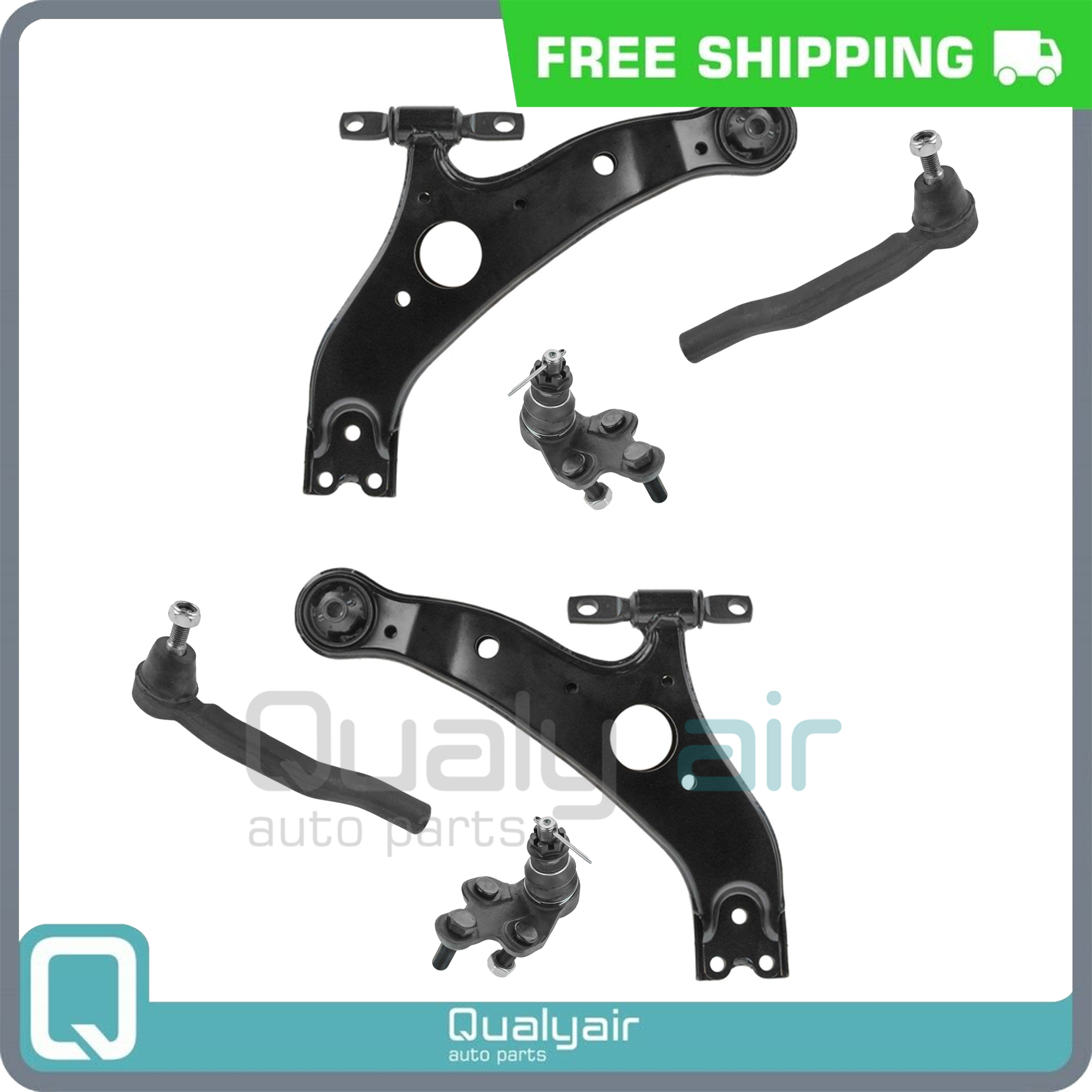 Front Control Arm & Suspension Kit for 04-10 Toyota Sienna - 6pcs - Picture 1 of 6