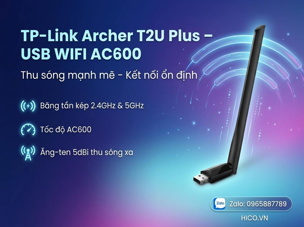 Hiệu suất thu sóng xuyên tường Archer T2U Plus