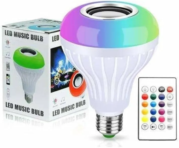 Music LED Light Bulb With Remote Control And Bluetooth Speaker