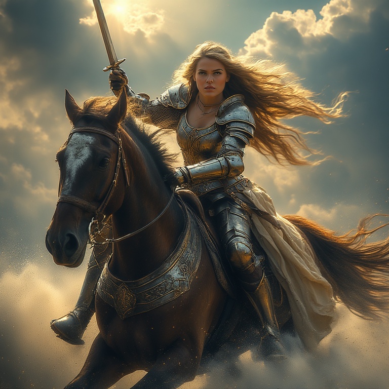 Armored-woman-charging-into-ba-(17)