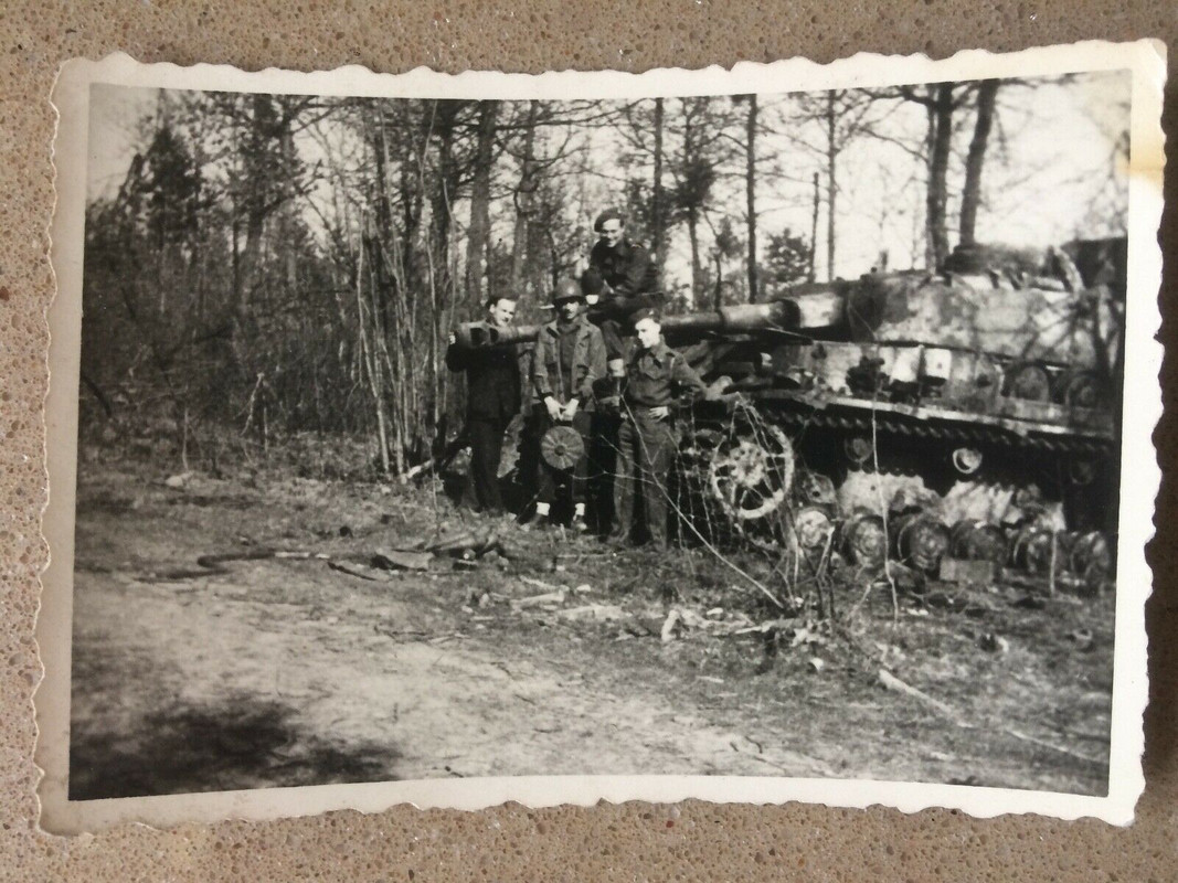 Fotos orig Panzer IV Tank Number 612 belgische Minenräumer SdKfz