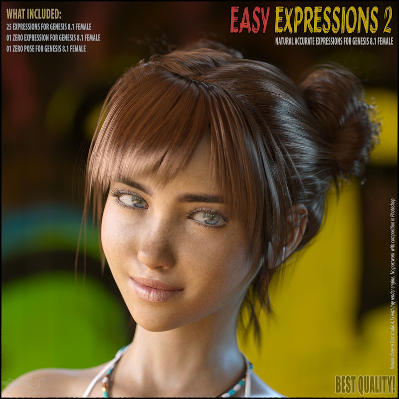 Easy Expressions 2 for Genesis 8.1 Female