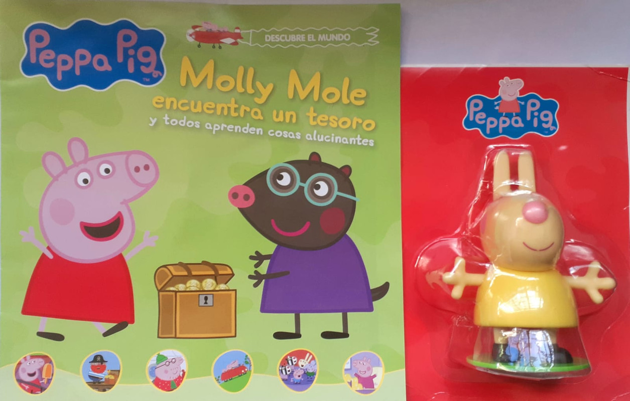 PEPPA PIG, MOLLY MOLE ENCUENTRA UN TESORO+ MUÑECO