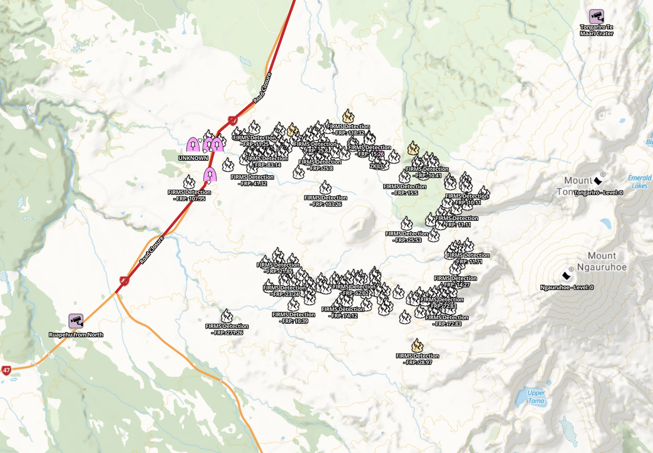 FIRMS Fire Detection (2025-11-10 8:30)