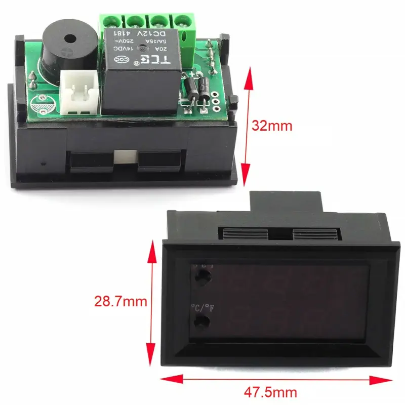 TERMOSTAT electronic DIGITAL CONTROLER temperatura CU SONDA releu 12V  incubator oua puisor clocitoare | zella.ro