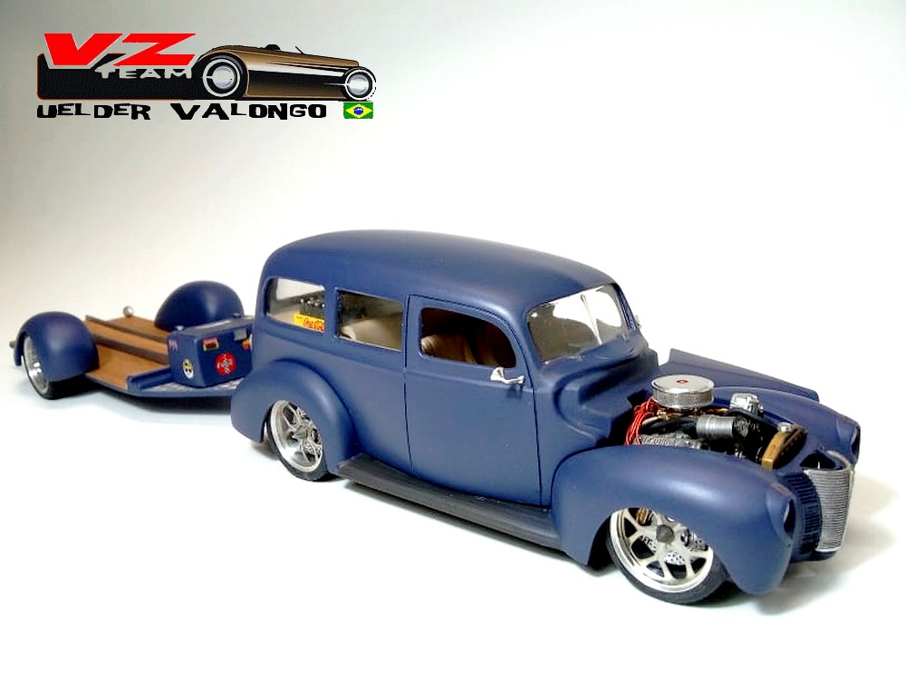 1940 Ford Wagon with scratch trailer - MADE IN BRAZIL 3