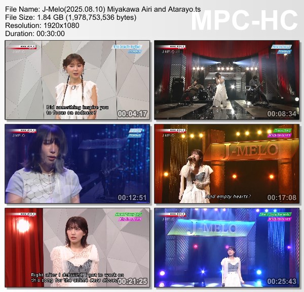 [TV-Variety] J-MELO – 2025.08.10 Miyakawa Airi and Atarayo