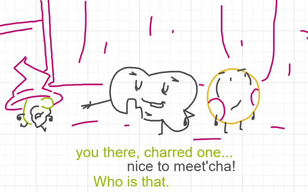 A panel from The Prime Number Few, episode eight of the Board Boards object show by Furretwalk/WalkingFurret.