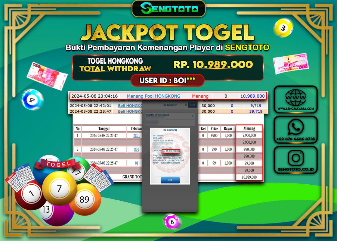 BUKTI PEMBAYARAN TOGEL HONGKONG