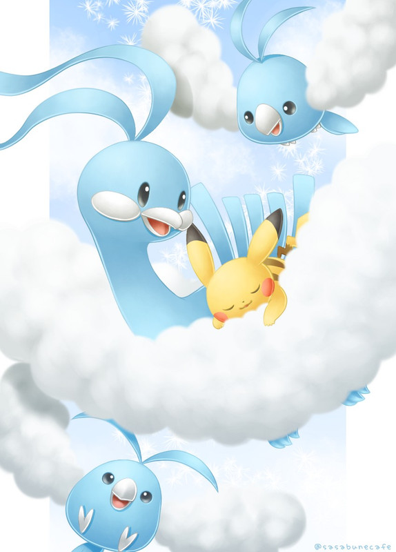 pikachu-altaria-and-swablu-pokemon-drawn