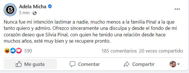 Internautas llaman 'hipócrita' a Adela Micha tras pedir disculpas a Silvia Pinal