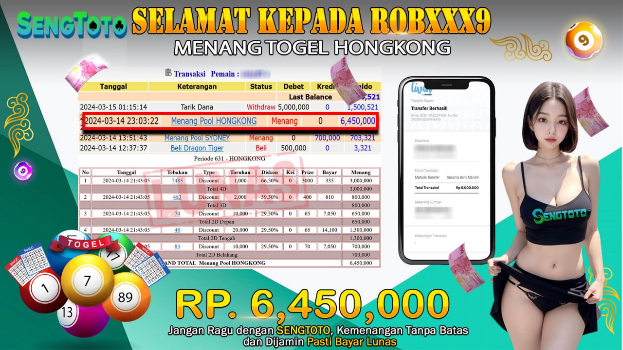 BUKTI PEMBAYARAN TOGEL HONGKONG